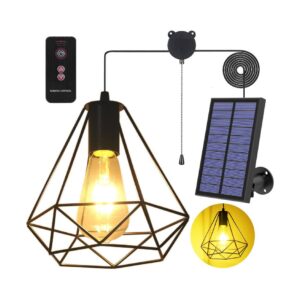 Solar Chandelier Gazebo Light With Adjustable Panel