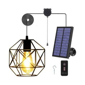 Solar Powered Gazebo Light With Pull Cord